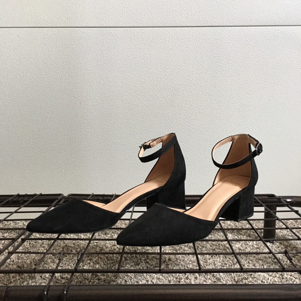 Size 8 Black Velvet Heels from Target, Worn Once